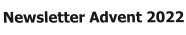 Newsletter Advent 2022